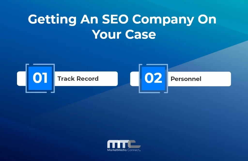 Getting an SEO company on your case