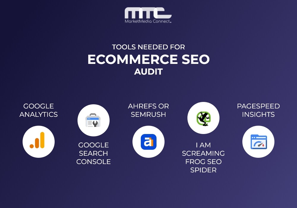 Tools Needed for Ecommerce SEO Audit: 